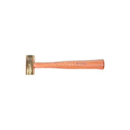 Integrated Supply Network K-Tool KTI-71714 Brass Hammer W/ Hickory Handle - 1 Lb. KTI-71714